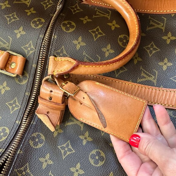 PREOWNED Authentic Louis Vuitton Keepall Bandoulière 50 (with Strap and Dustbag) - Picture 13 of 16
